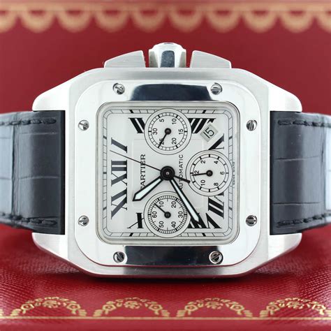 santos cartier automatic|cartier santos 100 xl chronograph.